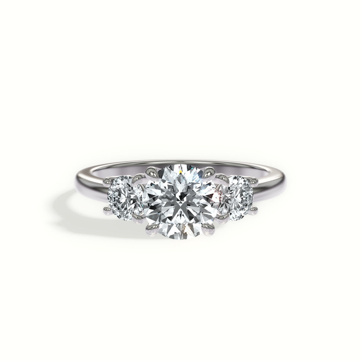 Classic Three Stone Engagement Ring