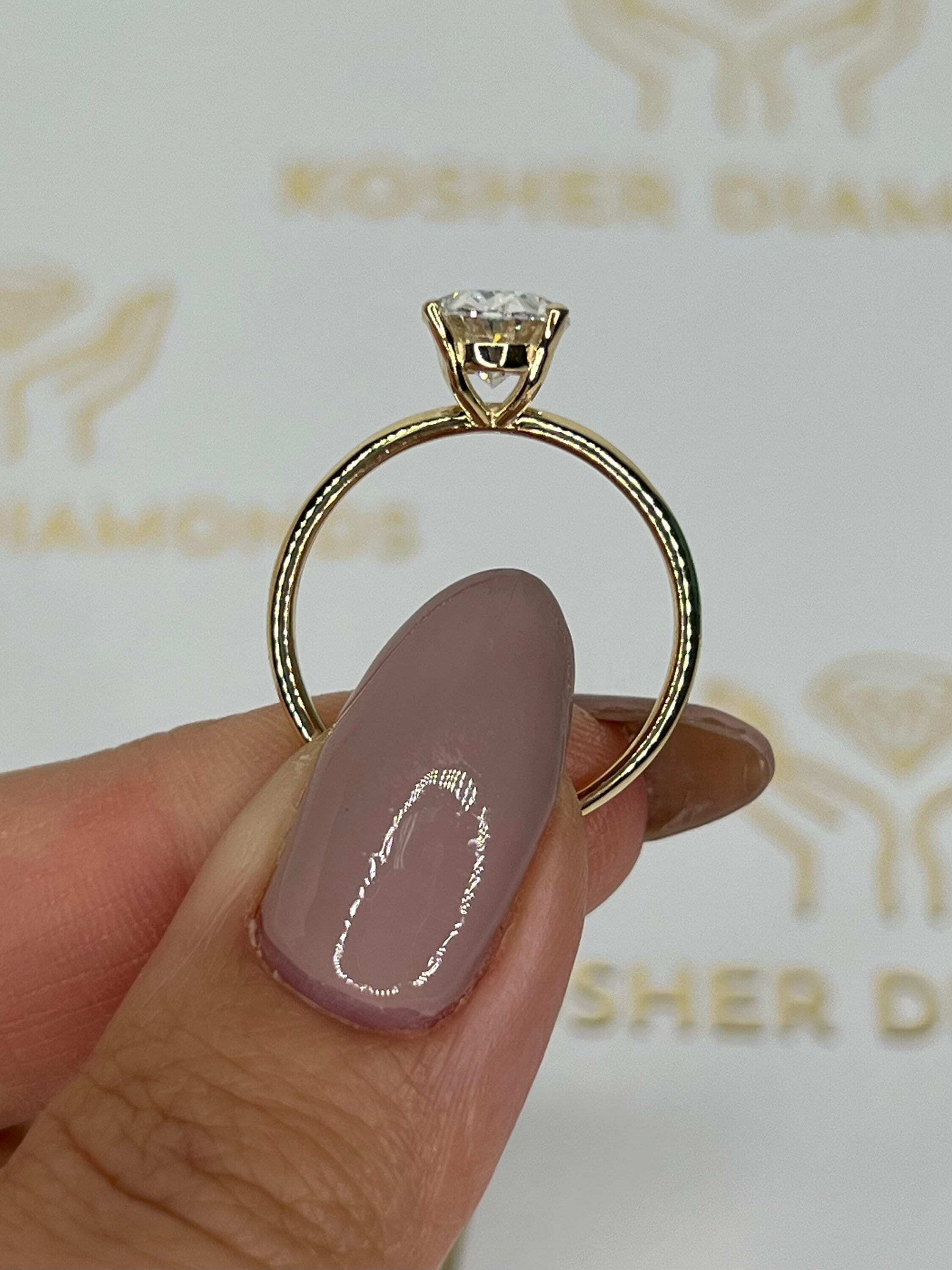 2 Carat Oval Cut Diamond Solitaire Ring
