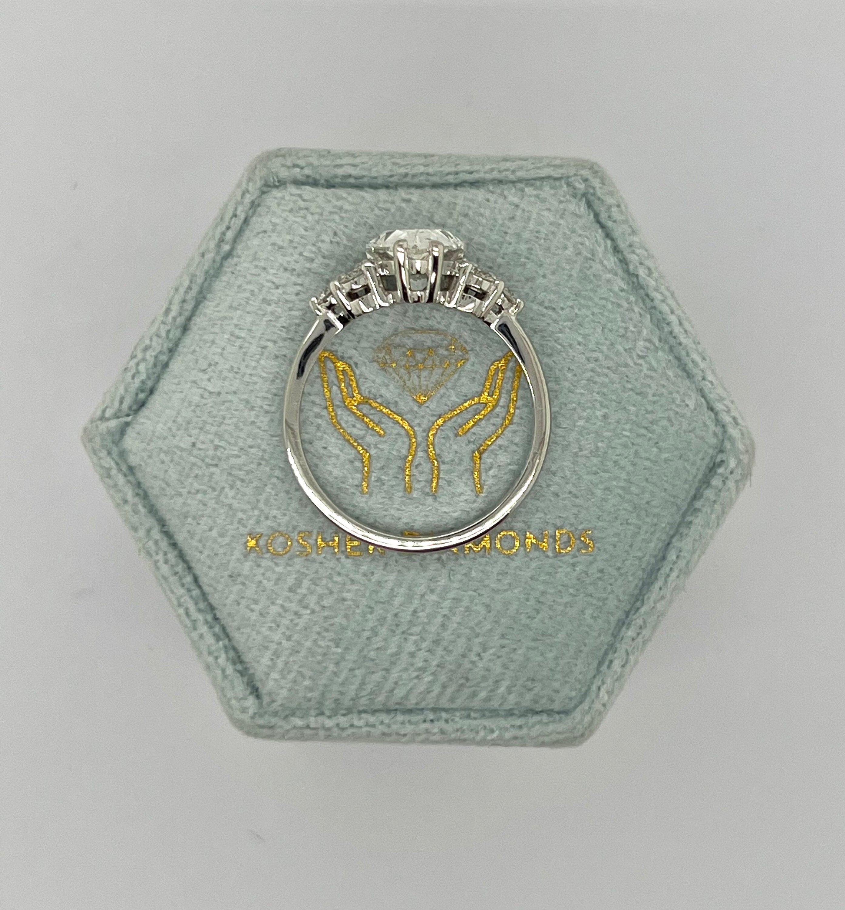 2.25 Carat Pear Cut Diamond Engagement Ring
