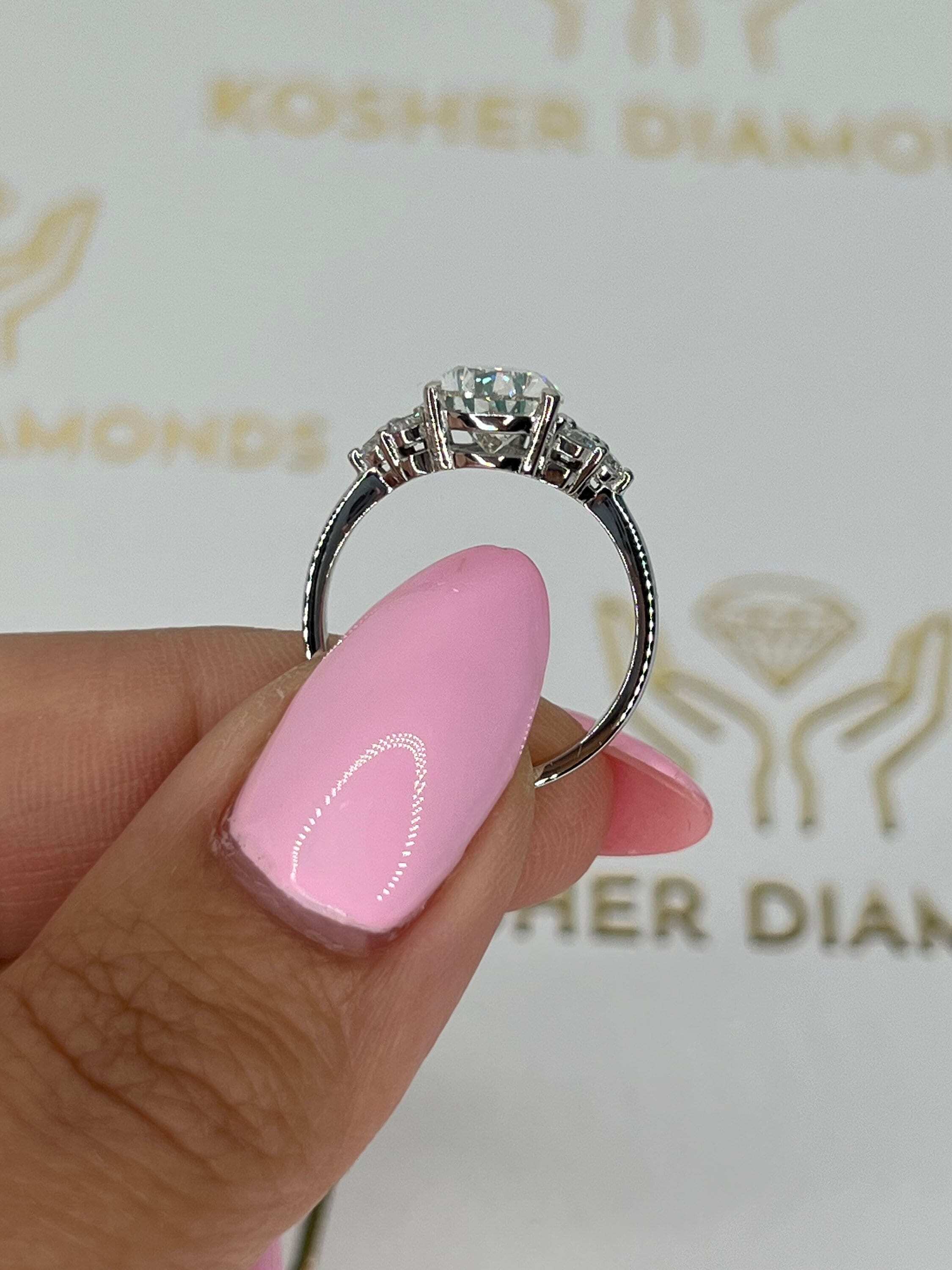 2.25 Carat Pear Cut Diamond Engagement Ring